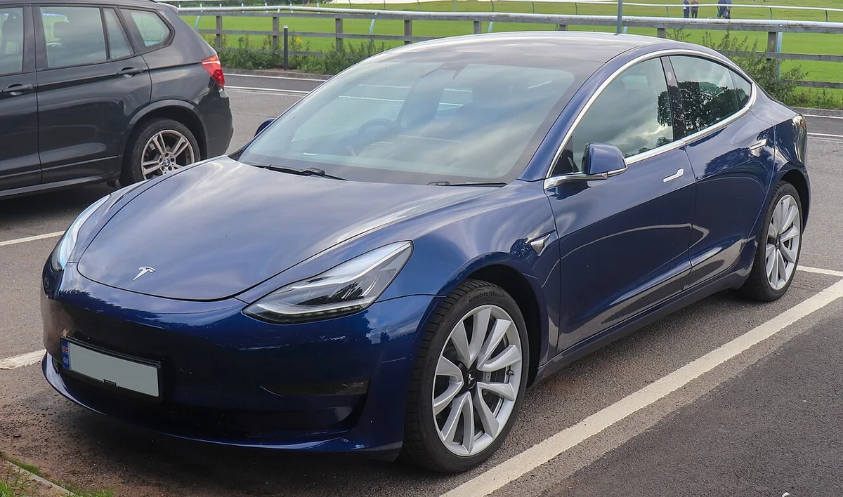 Representative Tesla Model 3 exterior